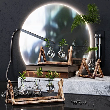 Elegant Glass Terrarium: Modern and Stylish! 3D model image 1 