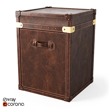 Luxury Restoration Hardware Trunk 3D model image 1 