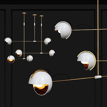 Hank Ceiling Light | Modern Elegance 3D model image 1 