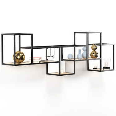 Stylish Wall Shelves for Home Décor 3D model image 1 