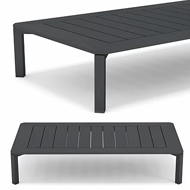 Sleek Palma Coffee Table: Outdoor Elegance 3D model image 1 