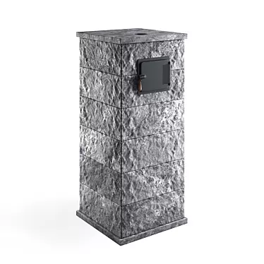 Talc Sauna Stove: Powerful and Stylish 3D model image 1 