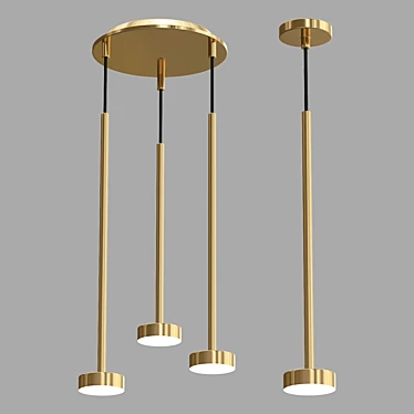 Scandinavian Style LED Pendant 3D model image 1 