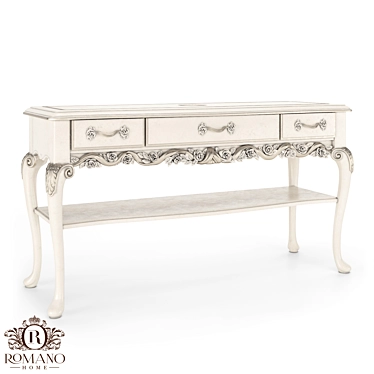 Handcrafted Nicole Console: Italian Materials, Customizable 3D model image 1 