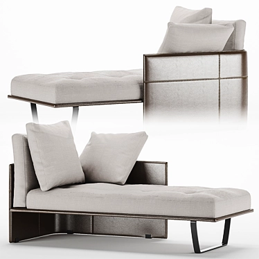 Elegant Minotti Chaise Longue 3D model image 1 