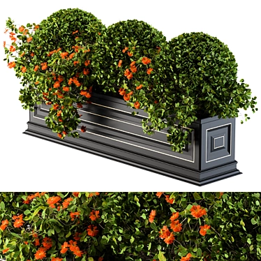Elegant Windowsill Planter Box 3D model image 1 