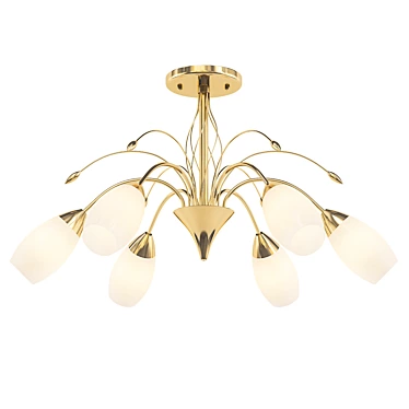 Ginevra Gold Ceiling Chandelier 3D model image 1 