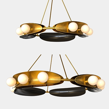 Contemporary Corbett Lighting Hopper 3D model image 1 