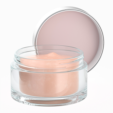 Glass Packaging Cosmetic Cream 3D model image 1 