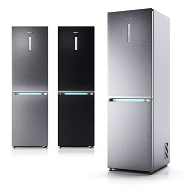 Samsung Classic Fridge Freeze - Sleek and Spacious 3D model image 1 