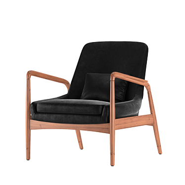 Elegant Carter Mid Century Chair 3D model image 1 