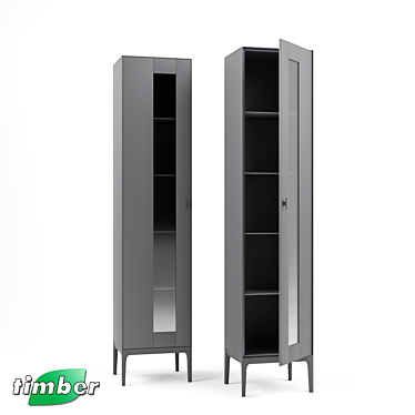 Title: Modena Showcase Cabinet - Stylish Storage Solution 3D model image 1 