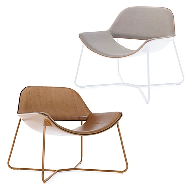 Sleek Doimo Brasil Armchair 3D model image 1 