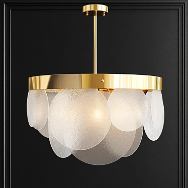 Elegant Crystal Chandelier 3D model image 1 