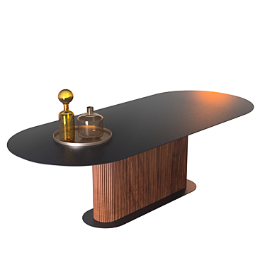 Stylish ALF DaFre Dining Table 3D model image 1 