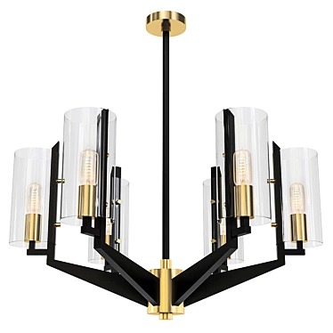 Fryer Chandelier: Elegant Lighting Fixture 3D model image 1 