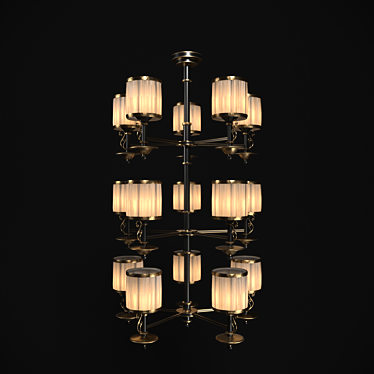 Enchanting Glow Chandelier 3D model image 1 