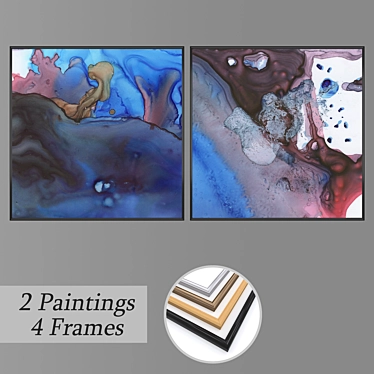 Title: Artful Wall Decor Collection 3D model image 1 