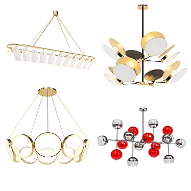 Modern Chandeliers Collection 3D model image 1 