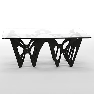 Elegant Butterfly Coffee Table 3D model image 1 