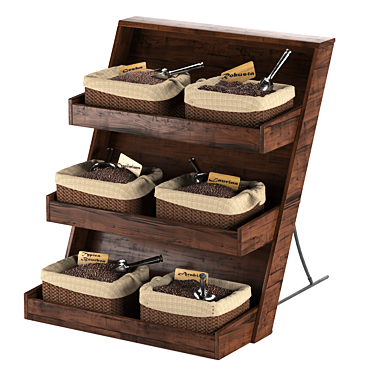 Coffee Bean Display Box 3D model image 1 