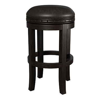 Bixby Leather Barstool: Sleek and Stylish 3D model image 1 