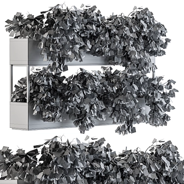 Dual Level Greenery Planter 3D model image 1 