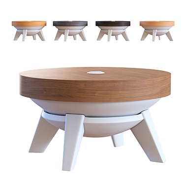 Sleek Sway Coffee Table 3D model image 1 