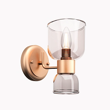 Modern Budget-Friendly Freya Isla Sconce 3D model image 1 
