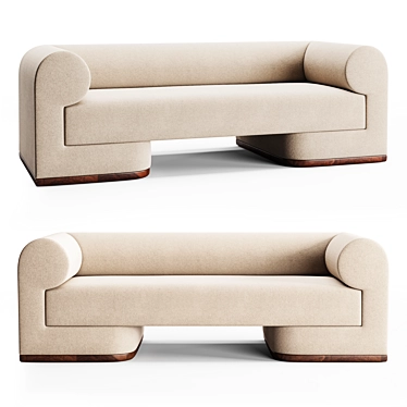 Modern Dmitriy Co Dahlem Sofa 3D model image 1 