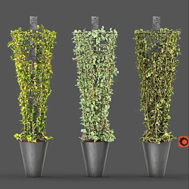 Corona Metal Column: Versatile Creeping Plant 3D model image 1 