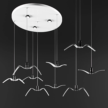 NORDIC Light Pendant - 400mm 3D model image 1 