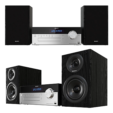 Sony CMT-SBT100: Powerful Audio System 3D model image 1 