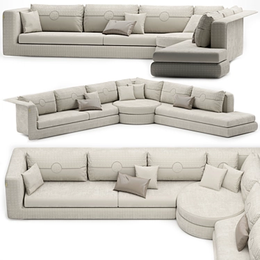 Elegant Appiani Sofa by VittoriaFrigerio 3D model image 1 