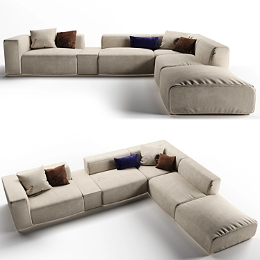 Luxury Rugiano Freud Sofa 3D model image 1 