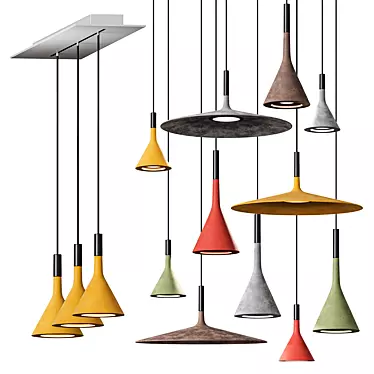 Aplomb Concrete Pendant Light 3D model image 1 