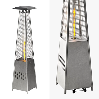 Modern Propane Patio Heater 3D model image 1 