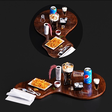 Pepsi Combo: Fries & Refreshment 3D model image 1 