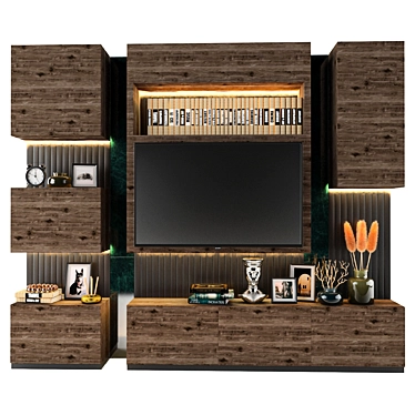 Modern TV Shelf: 3DS Max, V-Ray 3D model image 1 