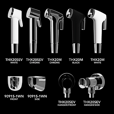 Toto Shower Spray Collection: Ultimate Shower Experience 3D model image 1 