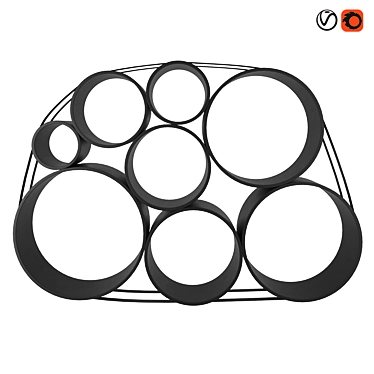 Modern Muuto OTO100 Storage: Simple, Stylish & Functional 3D model image 1 
