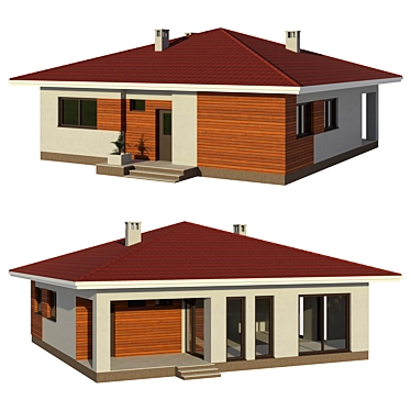 Spacious Single-Story Cottage 3D model image 1 