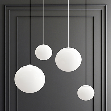 Minimalist Drop Pendant Light 3D model image 1 