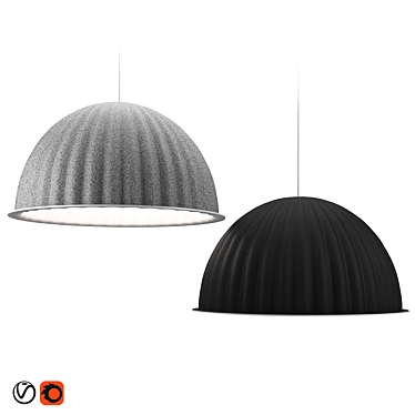 Modern Muuto Under the Bell Pendant 3D model image 1 