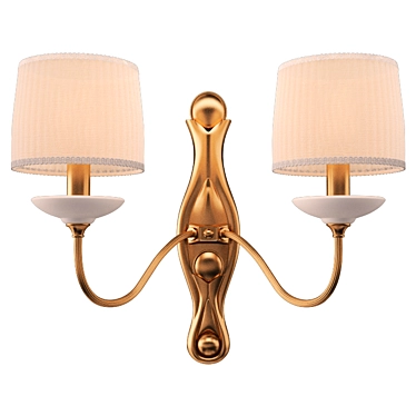 Antique Brass Cooper Wall Sconce 3D model image 1 