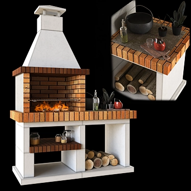 GrillMaster BBQ Set 3D model image 1 