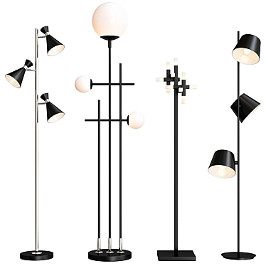 Modern Floor Lamp Set-2 3D model image 1 