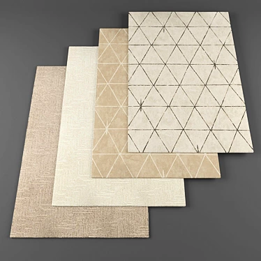 Elegant Floor Coverings: De Dimora Rugs 3D model image 1 