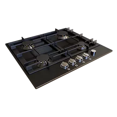 83,136 Polygon Gas Hob 3D model image 1 