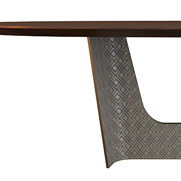 Elegant Wings Dining Table 3D model image 1 